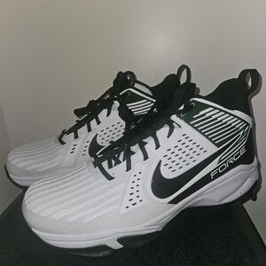 Nike White and Black Force Football Cleats Size 14.5